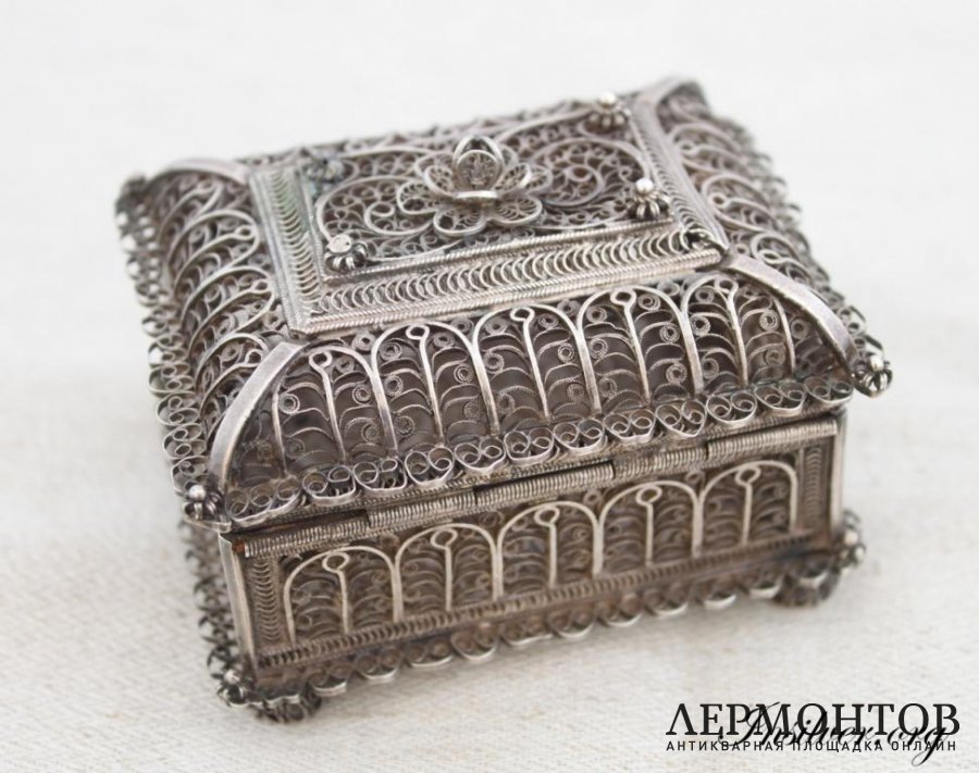 Шкатулка. Серебро 88. 1835 год. Россия