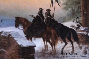 Декоративная тарелка. Фарфор, живопись. Германия,КРМ, 1840-е годы.