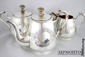Чайный сервиз. Серебро 84. Россия