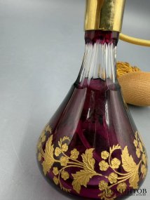 Флакон для духов с пульверизатором. Хрусталь, Saint-Louis, Франция, 1970–1980 годы