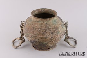 Сосуд типа Ю. Китай, 16 - 18 вв. Бронза, литье, ковка. Экспертиза.