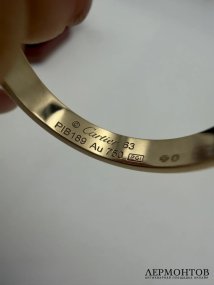 Кольцо «Love». Жёлтое золото 750 пробы, Cartier