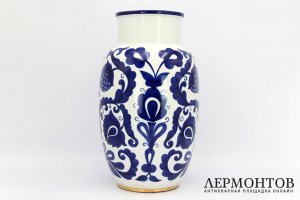 Большая ваза Орнамент. Фарфор, роспись. СССР, ЛФЗ, 1950 - 60е гг.