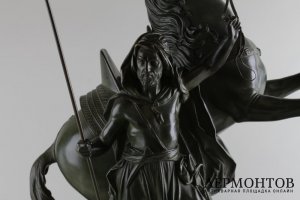 Скульптура Восточный воин.  Франция,  автор модели Jean Gout, кон. 19 в.  Бронза.