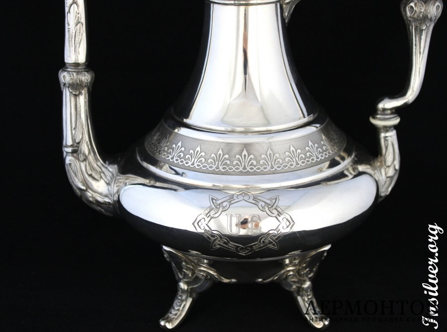 Кофейник Debain et Flamant. Серебро 950. Франция