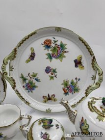 Чайный сервиз «Queen Victoria». Фарфор, роспись, Herend, Венгрия, 20 век