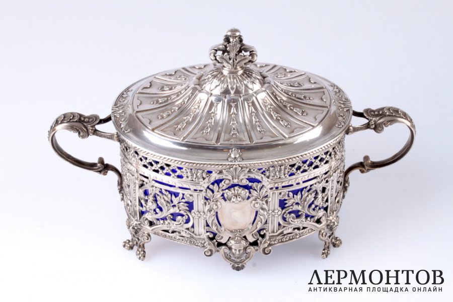 Конфетница Sollier. Серебро 950. Франция