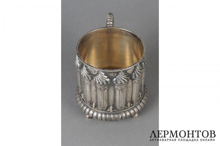 Подстаканник. Россия, мастер Иосиф Маршак, 1908-1917 гг. Серебро 84 пробы.
