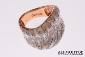Кольцо David Diamond. 0.89 ct. Золото 750. Австрия