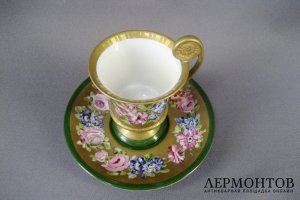 Чайная пара. Фарфор, Франция, ХХ век.
