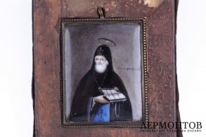 Иконка Святитель Митрофан Воронежский. Ростовская финифть. Россия