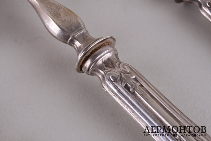 Набор для десерта. Lucien Faivre. Серебро 950, металл, золочение. Франция, 1900-е гг.