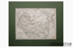 Карта. Российская империя в Европе, Азии и Америке. 1860г. Чивелли. 