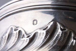Чайный сервиз из трех предметов. Серебро 950. Франция