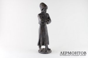 Скульптура Казак-пластун. Авторская бронза. Россия, XXI век.