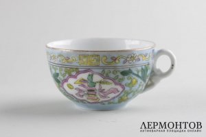Чайная пара в стиле шинуазри. Фарфор, роспись. Россия, фабрика Гарднера.