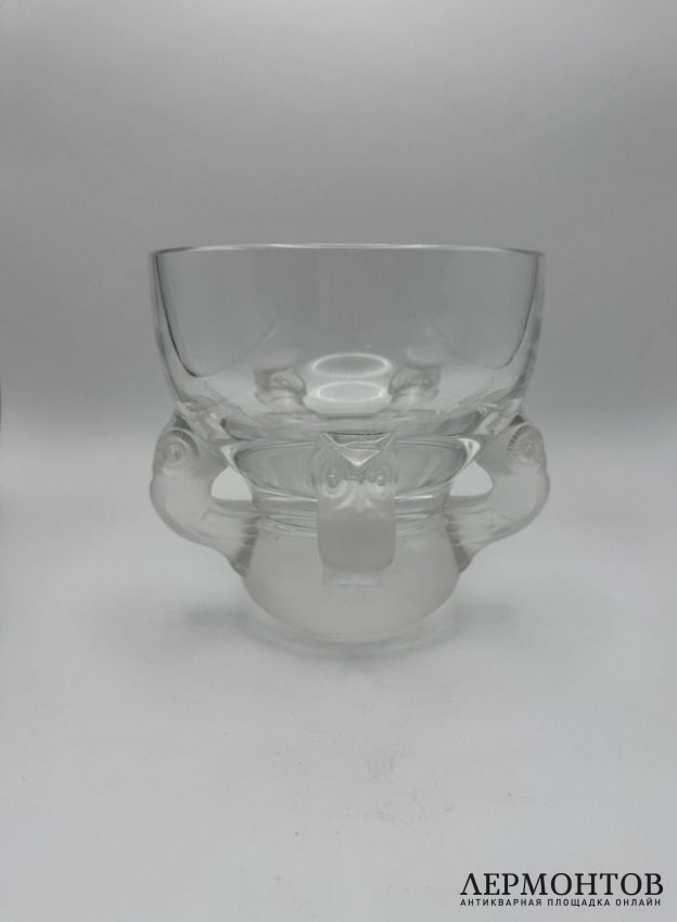 Ваза «Совы». Хрусталь, Lalique, Франция