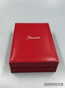 Колье с розовым кристаллом. Серебро 925 пробы, Baccarat, Франция