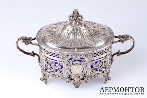 Конфетница Sollier. Серебро 950. Франция