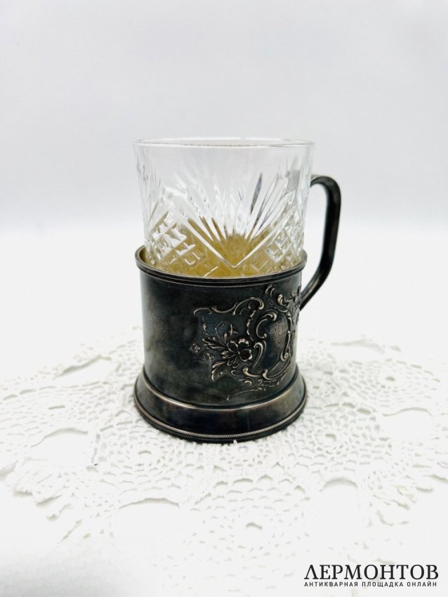 Подстаканник. Серебро 84 пробы, Г. Клингерт, Россия, 1899–1908 годы