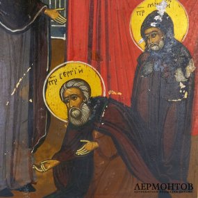 Икона Сергиево Видение. Россия, начало XX века.