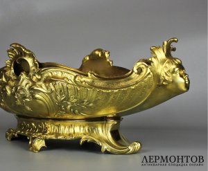 Ваза для фруктов. Бронза, латунь, литье. Европа, кон. XIX - нач. XX вв.