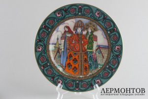 Декоративные тарелки Русские сказки. Германия, фирма Villeroy Boch, худ. Б. Зворыкин.