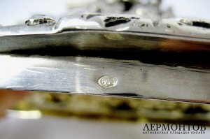 Блюдо для жаркого с крышкой. Серебро 800. Германия, XIX век. 