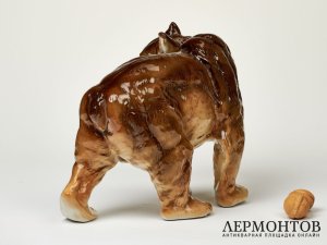 Статуэтка «Медведь». Фарфор, Royal Dux, Чехословакия, 1950–1960 годы