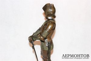 Скульптура. Жанна Дарк. Бронза. Georges Omerth. Франция