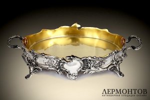 Ваза для фруктов Bruckmann. Серебро 800 пробы. Германия