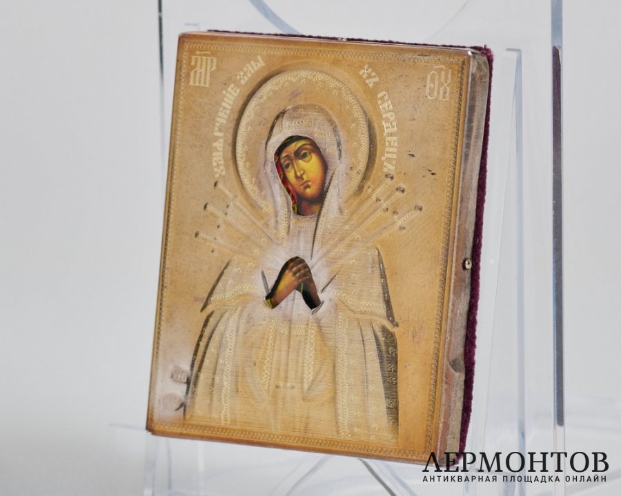 Икона «Умягчение злых сердец». Серебро с позолотой, современная работа