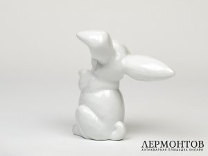 Статуэтка «Заяц». Фарфор, Rosenthal, Германия, 1960 год