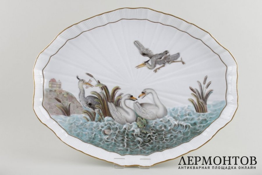 Фарфоровый сервиз - солитер. Мануфактура MEISSEN. Германия, кон. XIX в.