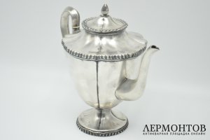 Чайник заварочный большой. Серебро 925 пробы. Мексика, Maciel, 1930-40е гг.