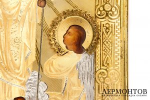 Икона Воскресение Христово в серебряном окладе. Россия, 1887 г. Темпера. Струлев Н.Ф.