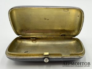 Портсигар с чернью. Россия, Г. Клингерт, 19 век. Серебро 84 проба.