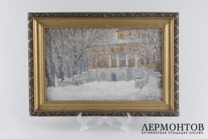 Картина Дворянская усадьба. Россия, худ. Б.М. Боголюбов, нач. 20 в.