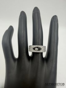 Кольцо «Happy Diamonds» с бриллиантами. Белое золото 750 пробы, Chopard