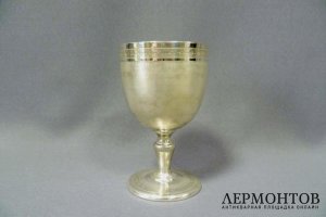 Фужер. Серебро 950 пробы. Франция, XIX век.