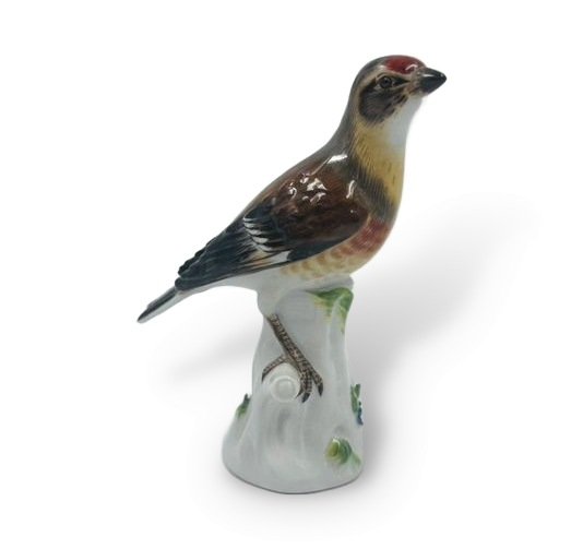 Статуэтка «Щегол». Фарфор, роспись, Meissen, Германия, 1-я половина 20 века