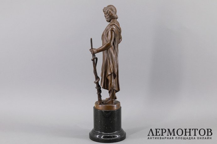 Скульптура Эскулап, бог медицины. Европа, 1-я половина ХХ века. 