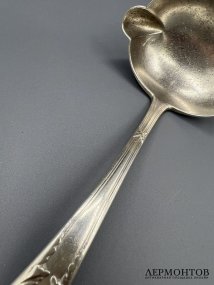 Черпачок для соуса. Серебро 84 пробы, И. Хлебников, Россия, 1908–1917 годы