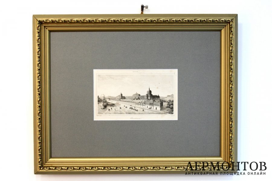 Гравюра. Ораниенбаум. 1838 год. Леметр