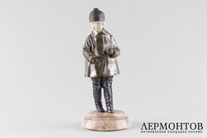 Скульптура Игра в серсо в стиле Ар Деко. Франция, авт.мод - Д. Чипарус. Бронза.