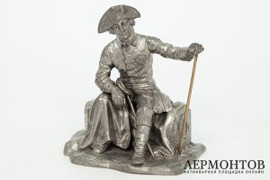 Статуэтка Фридрих Великий. Италия, фирма Achille Gamba, начало 20 века. Цинк.
