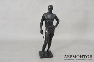Кабинетная пластика Фехтовальщик. Силумин. СССР, Ленинград, 70-е годы ХХ века.