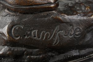 Скульптура Защита флага. Франция, автор модели C. Anfrie, конец 19 века. Бронза