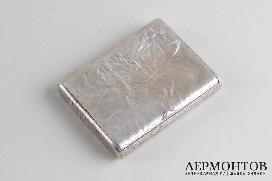 Портсигар самородок. Серебро 916 пробы. СССР, 30-40е годы XX в.