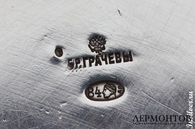 Чаша большая. Братья Грачевы. Серебро 84. Российская империя